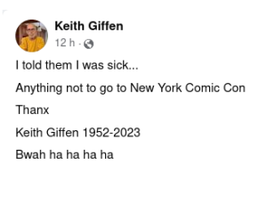 Valeu, Keith Giffen!